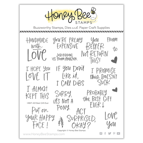 Honey Bee Best Gift Ever Stamp Set