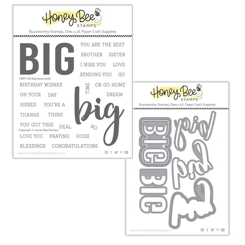 Honey Bee Big Buzzword Stamp & Die Bundle