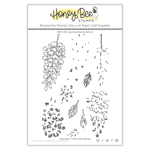 Honey Bee Layering Wisteria Add-On Stamp Set