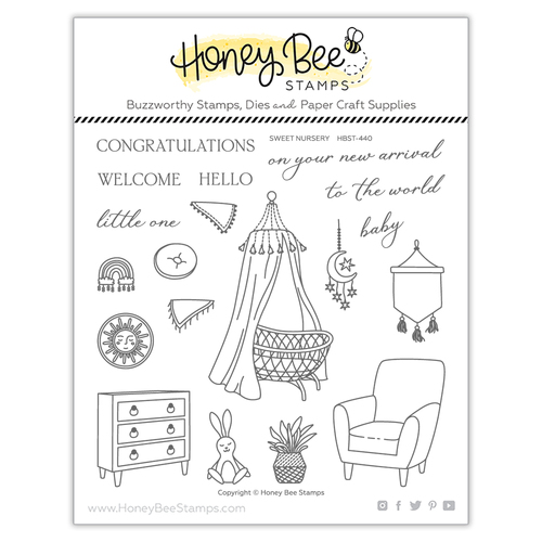 Honey Bee Sweet Nursery Stamp Set