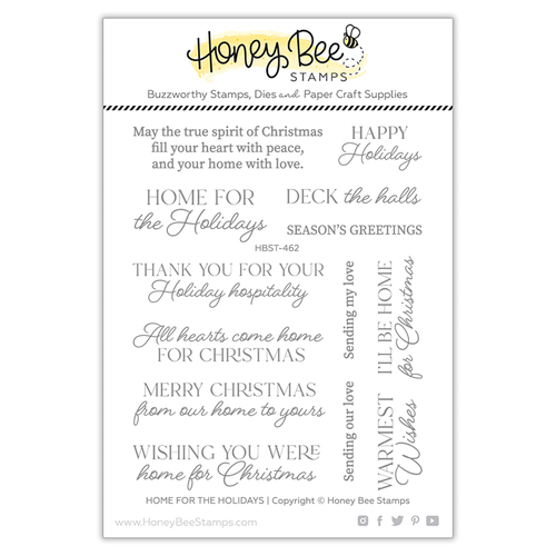 Honey Bee Home For The Holidays Stamp Set
