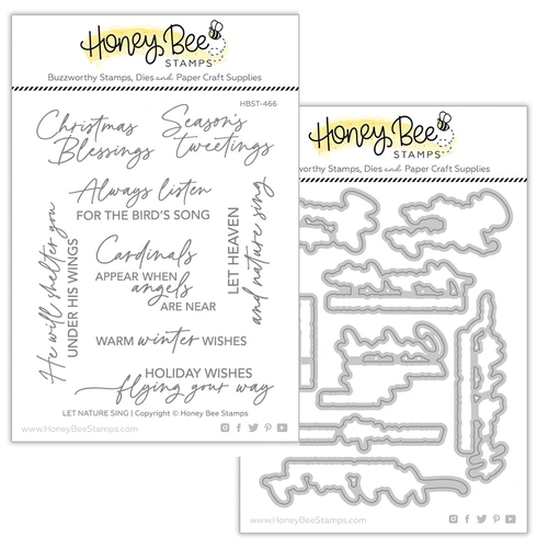 Honey Bee Let Nature Sing Stamp & Die Bundle