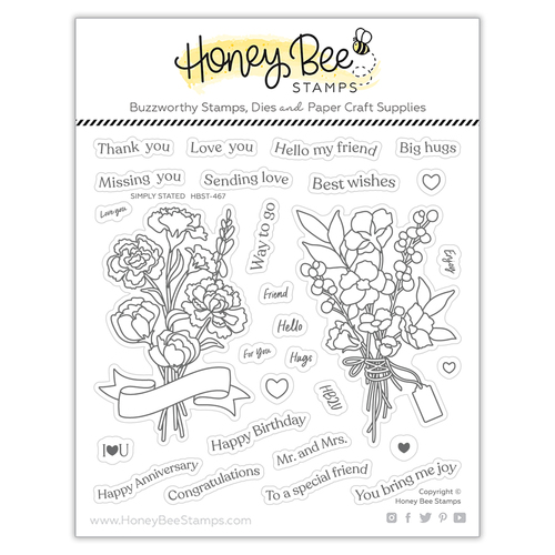 Honey Bee Simply Stated Stamp Set