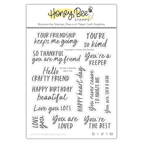 Honey Bee You're A Keeper Stamp Set