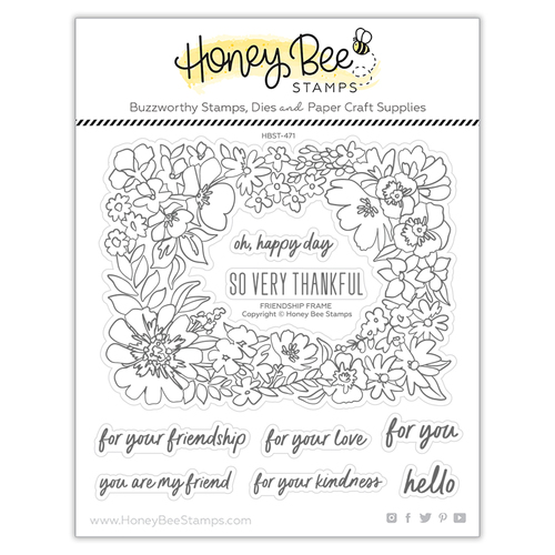 Honey Bee Friendship Frame Stamp Set