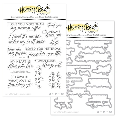 Honey Bee It's Always Been You Stamp & Die Bundle