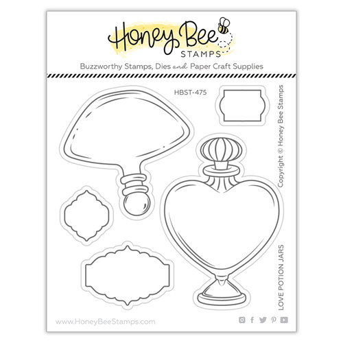 Honey Bee Love Potion Jars Stamp Set