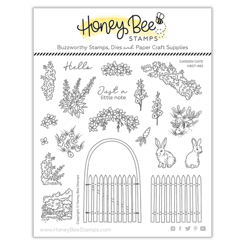 Honey Bee Garden Gate Stamp Set