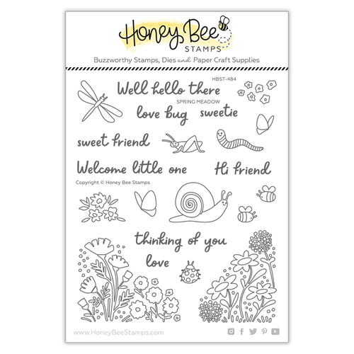 Honey Bee Spring Meadow Stamp Set