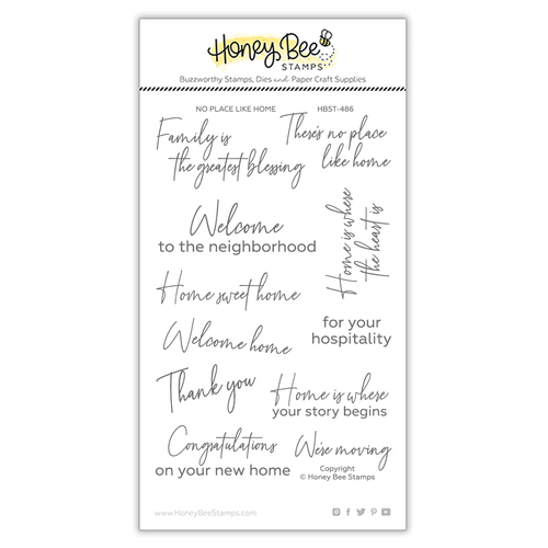 Honey Bee No Place Like Home Stamp Set