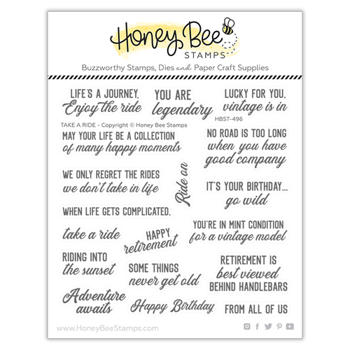Honey Bee Take A Ride Stamp Set