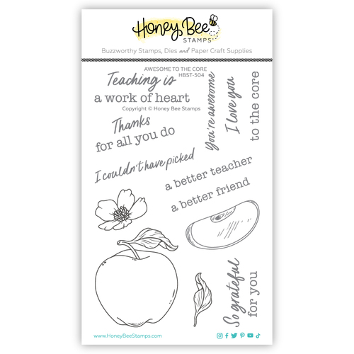 Honey Bee Awesome To The Core 4x6 Stamp Set