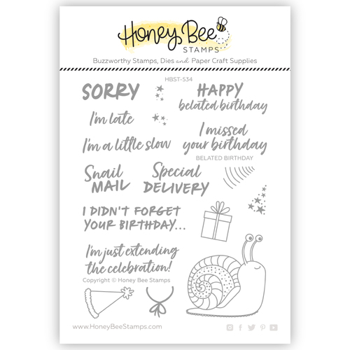 Honey Bee Belated Birthday 4x5 Stamp Set