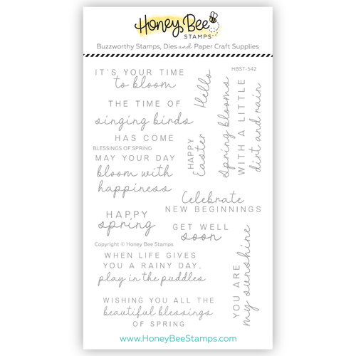 Honey Bee Blessings Of Spring 4x6 Stamp Set