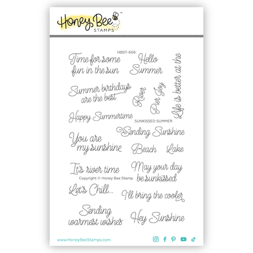 Honey Bee Sunkissed Summer 4x6 Stamp Set