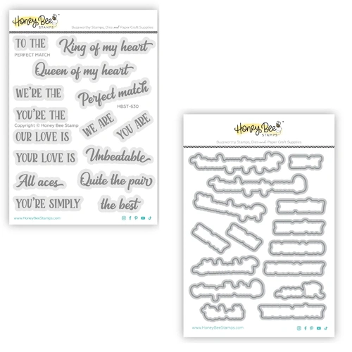 Honey Bee Perfect Match 4x5 Stamp and Die Bundle