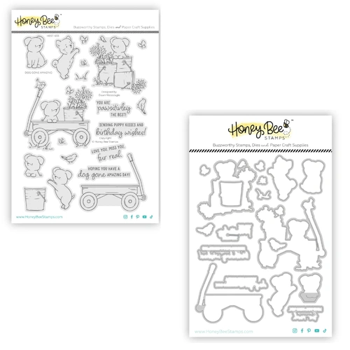 Honey Bee Dog Gone Amazing Stamp & Die Bundle