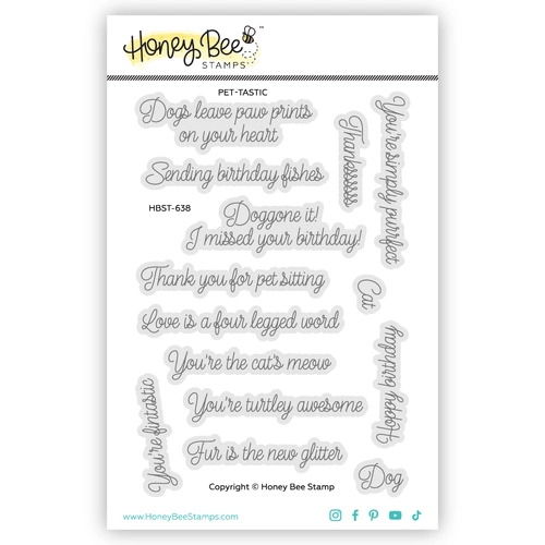 Honey Bee Pet-tastic 4x6 Stamp Set