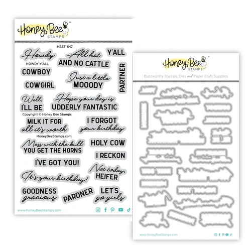 Honey Bee Howdy Y'all Stamp & Die Bundle