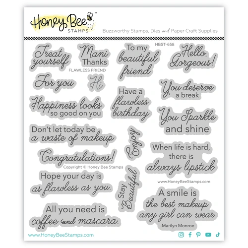 Honey Bee Flawless Friend 6x6 Stamp Set