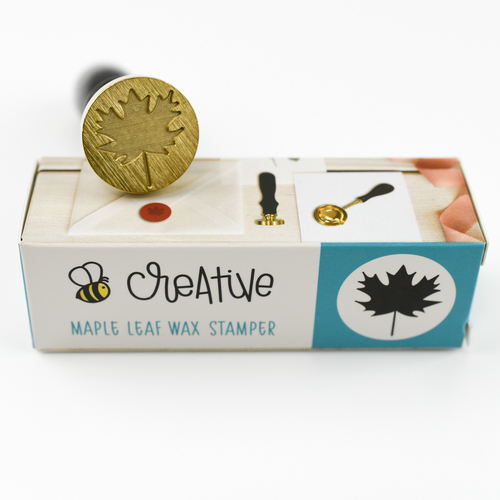 Honey Bee Maple Leaf Wax Stamper