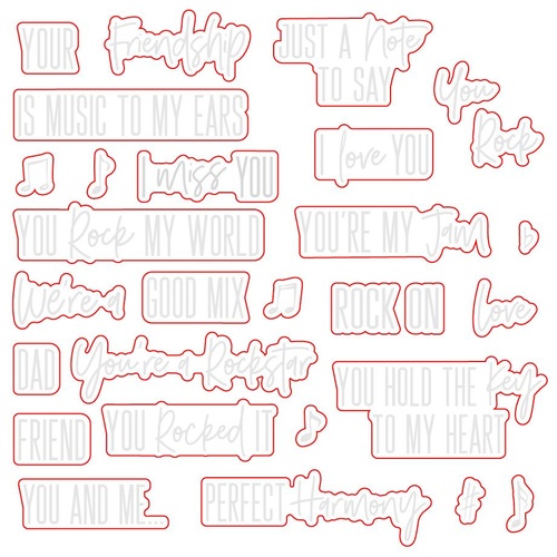 Honey Bee Rockstar Sentiments Honey Cuts Die