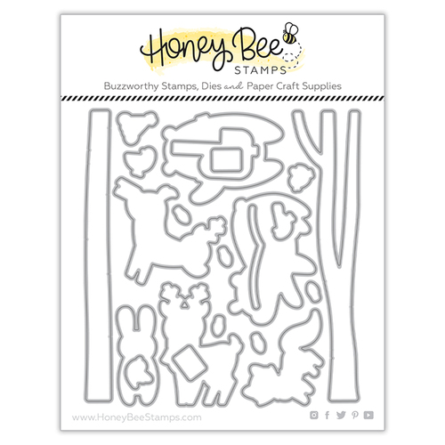 Honey Bee Woodland Winter Animals Honey Cuts Die