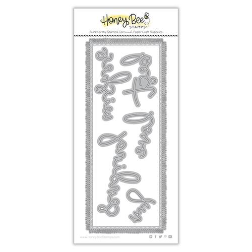 Honey Bee Slimline Sentiments Blanket Honey Cuts Die