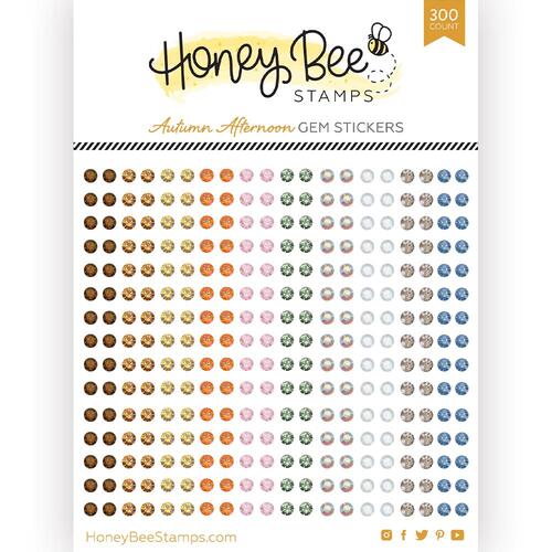 Honey Bee Autumn Afternoon Gem Stickers
