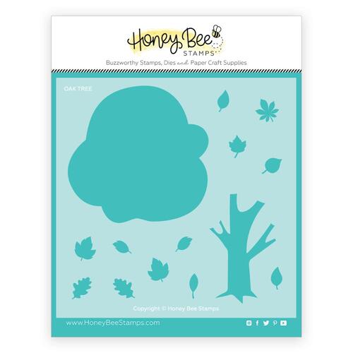 Honey Bee Oak Tree Builder Stencil