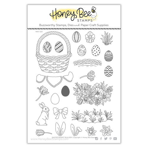 Honey Bee Easter Basket Builder Stamp Set