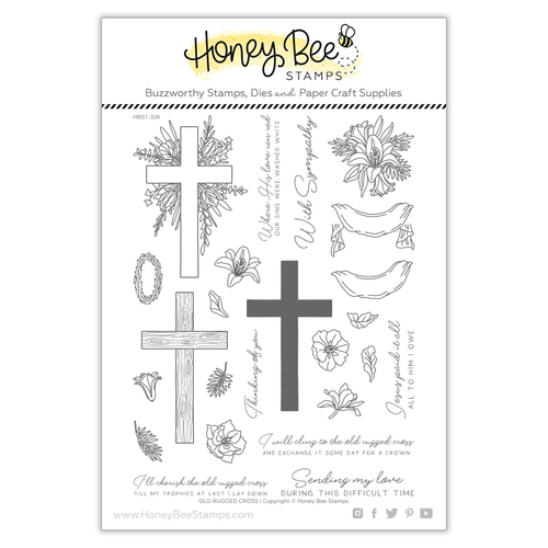 Honey Bee Old Rugged Cross Stamp Set