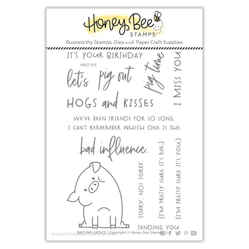 Honey Bee Bad Influence Stamp