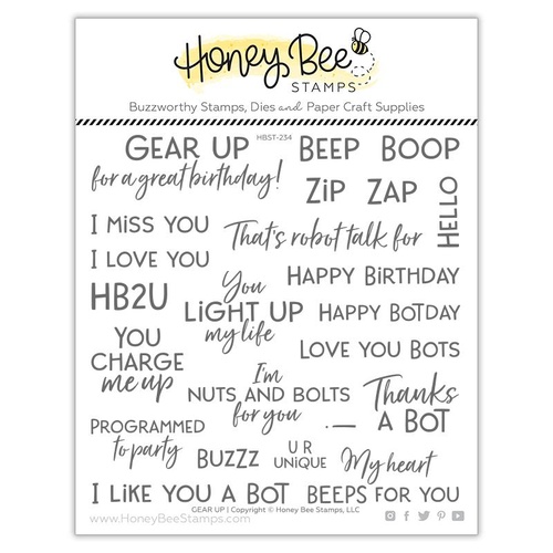 Honey Bee Gear Up Stamp