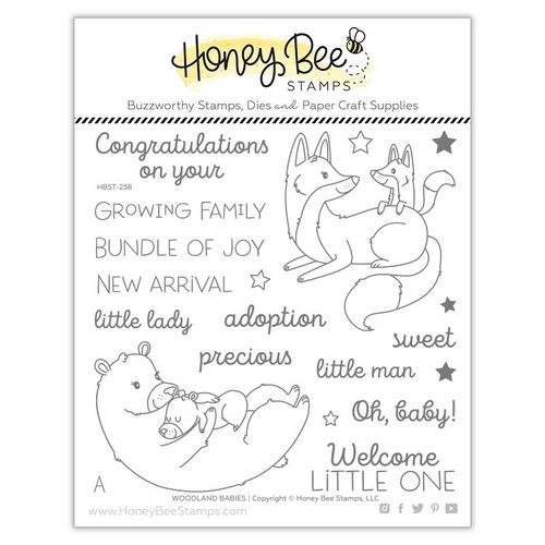 Honey Bee Stamp Woodland Babies