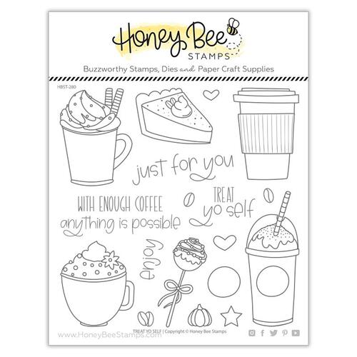 Honey Bee Treat Yo Self Stamp