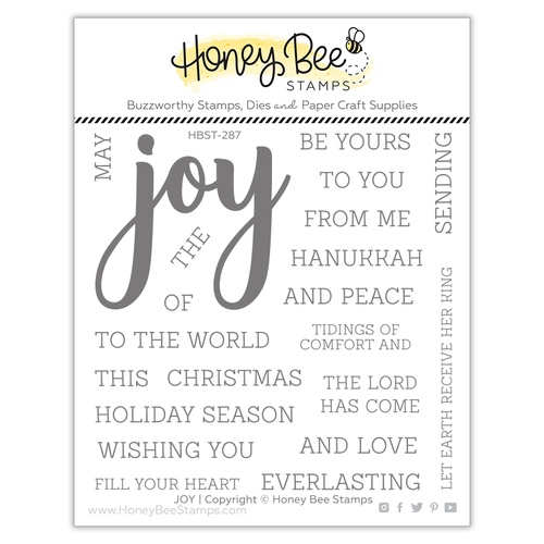 Honey Bee Joy 4x4" Stamp Set