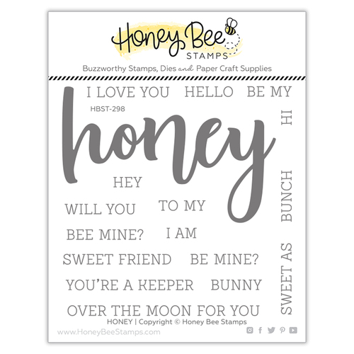 Honey Bee Honey Buzzword 4x4 Stamp Set