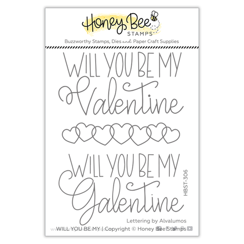 Honey Bee Will You Be My 3x4 Stamp Set