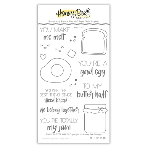 Honey Bee To My Butter Half 4x6 Stamp Set