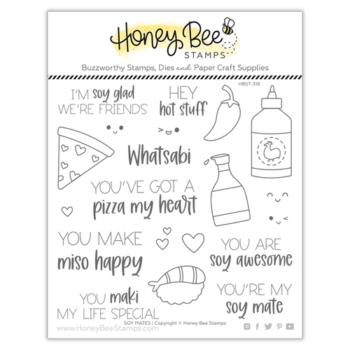 Honey Bee Soy Mates 6x6 Stamp Set