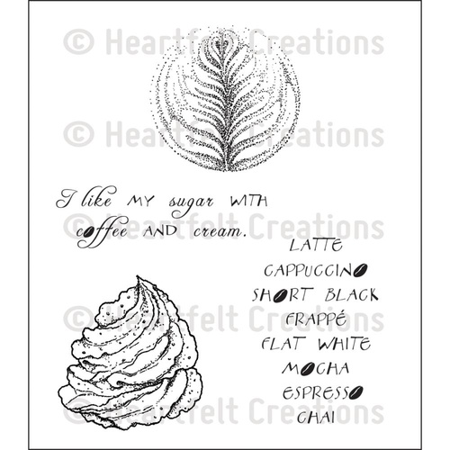 Heartfelt Creations Stamp Set Latte Art 