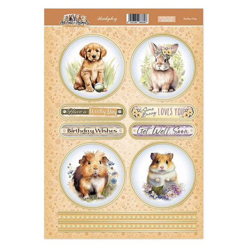 Hunkydory Adorable Animals Topper Sheet : Perfect Pets