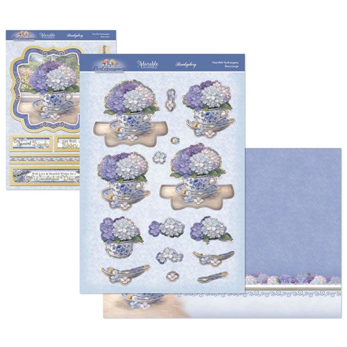 Hunkydory Floral Arrangements Deco-Large Set - Heartfelt Hydrangeas