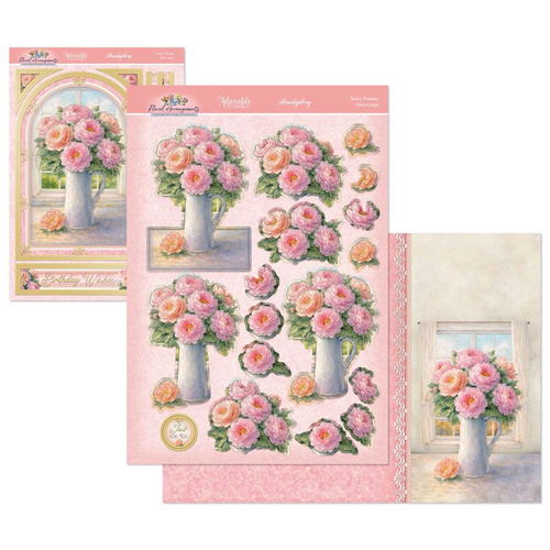 Hunkydory Floral Arrangements Deco-Large Set - Peony Promise