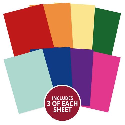 Hunkydory Rainbow Brights Adorable Scorable Cardstock Selection