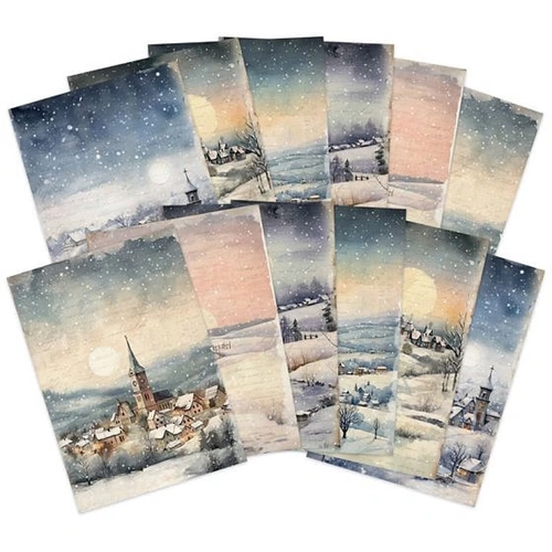 Hunkydory Adorable Scorable Designer Card Packs - Moonlit Winter