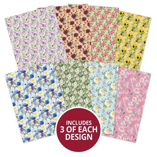 Hunkydory Cottage Florals Adorable Scorable Pattern Pack
