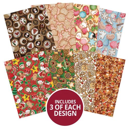 Hunkydory Christmas Cookies Adorable Scorable Pattern Pack