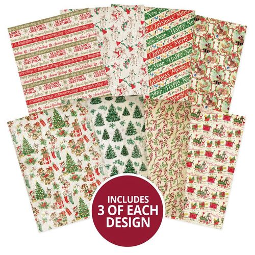 Hunkydory Retro Wrap Adorable Scorable Pattern Pack